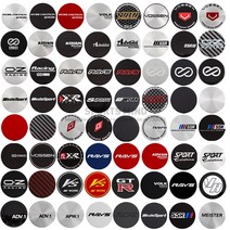 정비소 튜닝 차량 휠 센터 캡 엠블럼 스티커 Advanti SSR 레이싱 XXR 스푼 스포츠 OZ RAYS VOLK VOSSEN ENKEI ADVAN 45mm 로트 당 4 개, [19] MODEL 19, 19.MODEL 19, 4개