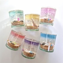 달빛마녀캔들 달빛마녀캔들 3온즈6개 바다 젤캔들 만들기키트 (8364792), 화이트머스크 옐로우