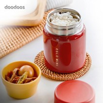 오슬로 스텐 이유식 죽통 미니 도시락통 보온보냉, 280ml, 5. 레드280ml