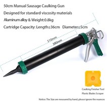새로운 스타일의 다기능 수동 코킹 건 유리 접착제 총 페인트 마무리 도구 문 및 창 도구 용 접착제 씰, g