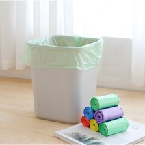 일회용 롤비닐봉지 20매 45cm 43cm 분리수거봉지 재활용비닐봉지 다용도 비닐봉투, 빨강