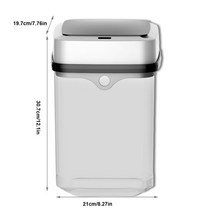 스마트휴지통 12L Smart Sensor Trash Can Intelligent Waste Bin Container Plastic Touchless Bucket Organizer, [01] 12L, [01] As Picture