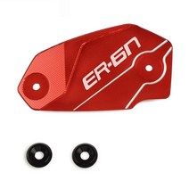 바이크 오토바이 액세서리 앞뒤 브레이크 유체 실린더 마스터 리저버 커버 캡 가와사키 ER6N ER6F ER-6F ER-6N ER 6F 6N, [17] RD-BK-A ER6N