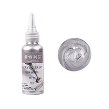 비누만들기 키트 비누 색소 슬라임향료 베이스 새로운 60ml 아크릴 페인트 메탈릭 골드 실버 구리 에폭시 수지 보석 만들기 석고 인형 수제 diy 착색 안료, 은