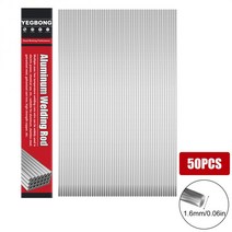 저온 알루미늄 용접봉 스텐용접봉 50PCS 용접봉 저온 쉬운 용융 알루미늄 바 1.6/2mm로드 솔더 납땜 필요, 02 2.0mm_01 10PCS