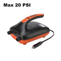 에어펌프 튜브바람넣기 자전거공기주입구 바람넣는기계12V SUP Max 1620 PSI 지능형 풍선 펌프 전기 공기 펌프 야외 패들 보드 용 이중 스테이지, CN, 20PSI