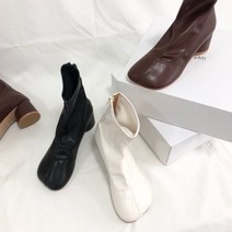 여성 앵글부츠 앵클 둥근코 첼시 겨울 신발