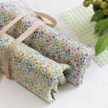 더패브릭 대폭 면 60수 아사 원단 모리잔꽃 플라워 2color CZ, 옐로우