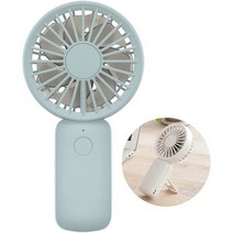 일본직발송 2. 리듬(RHYTHM) 휴대 선풍기 【2021 모델】 약해도 시원한 조용한 DC 모터 2중 반전 팬 USB, One Size, 블루,스탠다드