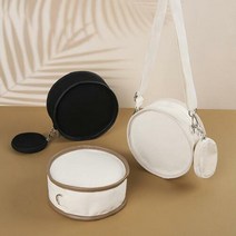 여자 방콕 해외여행 탬버린백 캔버스 파우치 크로스백