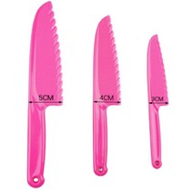 정말 안전한 어린이안전칼 아동 유아 요리 빵 플라스틱 과일 소 중 대 사이즈 다양 어린이집 유치원, 그린-대