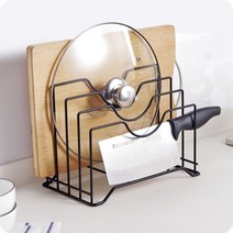 오븐렉 전자레인지 선반 스메그 우녹스 지에라 우드랙 수납형 금속 냄비 뚜껑 홀더 보관 랙 도마 주최자 냄비 뚜껑 랙 스토브 스탠드 홀더 식료품 저장실 주방 액세서리, 블랙비
