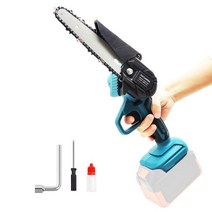 Makita 18v 배터리 사용 미니 무선 핸드헬드 체인톱 6 인치 목재 절단 나무 트리밍 용, Battery not included