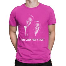 남성 4XL 5XL 6XL 빅사이즈 Men The Only Feds I Trust X 파일 T 셔츠 Mulder Scully Dana Fox Duchovny 케이스 Tv 코튼 빈