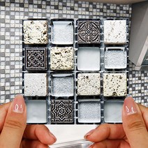 접착식 타일스티커 주방 가구 싱크대 3D벽지 샘플DIY, 접착식타일06