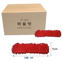 로엘리빙 기름걸레리스킹 리필용105cm 40P 1BOX 레드, 단품