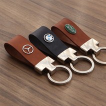 카퓨어 자동차 키링 차량용 열쇠고리 명품 가죽 키홀더, 엠블럼 가죽 키링, 22.캐딜락(무료증정)