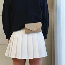 골피아 골프 와이드 힙색벨트 여성 볼 파우치 허리색 콩 케이스 볼주머니 벨트백 HB-L002, 색상 : 아이보리