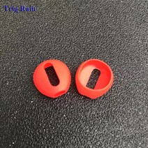 2 개/짝 패드 Airpods 무선 블루투스 아이폰 7 7plus 이어폰 실리콘 귀마개 이어폰 케이스 이어팁 이어폰 액세서리-AliExpress, 02 빨간