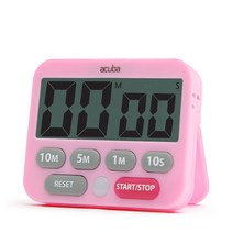 아쿠바 디지털 듀얼 타이머 핑크, 블랙