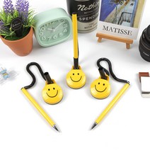 스마일 부착식 스탠드 볼펜 펜꽂이일체 관공서 판촉 볼펜, 스마일 부착식 볼펜1P