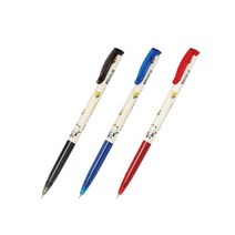 자바펜 슬림 볼펜 0.38mm, 파랑, 6개