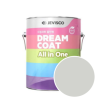 젯소가 필요없는 친환경 수성페인트 드림코트 올인원 에그쉘광 0.9L, 미스틱그레이