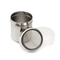 시타 스텐 토핑용 그물망 파우더통 양념통, 1개