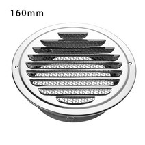 Stainless Steel Anti-bird And Rat Round Ducting Ventilation Grilles Vents Cover Air Circulation Exte, 160mm