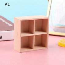 피규어 장식장 보관함 진열장 정리함 1:12 인형집 미니어처 나무 디스플레이 찬장 수납 캐비닛 쇼케이스, 03 A1
