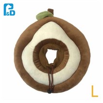 발바닥상처 핥음방지 강아지넥쿠션 L 강아지깔대기 입질훈련 강쥐 가벼운넥카라 성견, 1개