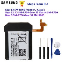 배터리 EB BR760ABE 삼성 기어 S3 프론티어/클래식 SM R760 SM R765 R770 S2 3G R730 S2 클래식 R720 S4 R810 R800 S R750|, 1개, 러시아, Gear S2 3G R730