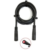 전기자전거개조 크랭크 모터 헤드업 스템 80cm Julet 9mm 2 3 4 5 6Pin 케이블 방수 남성 또는 여성 Bafang Ebike 디스플레이 확장 커넥터, 2pin Double Female