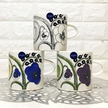 [ARABIA] 아라비아 파라티시 머그컵 240ml 3종 택1 203009, 02.블랙 머그컵 203209