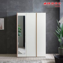 라자가구 위드 베이 1200 거울 옷장세트 A형 hn014, 화이트