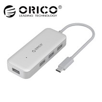 (ORICO 오리코 TC4U-U3 (USB C타입 to USB3.0허브/4포트/무전원) (실버 타입/실버/오리코/포트/허브/무전원