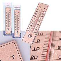 나무 온도계 실내 막대 온도계 아날로그 벽걸 5247EA, 쿠팡49샵 본상품선택