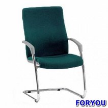 Foryou3282 회의용 고정의자 세이브 대 팔유 올쿠션 의자 사무 바퀴, 그린