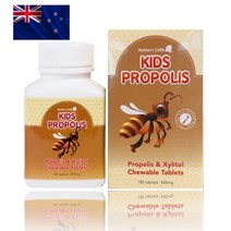 뉴질랜드 마더스케어 츄어블 프로폴리스 180캡슐 6개월 청소년 씹어먹는 마누카꿀 뉴질랜드 직구 중학생 고등학생 벌꿀화분 마더스케어 10대, 2개