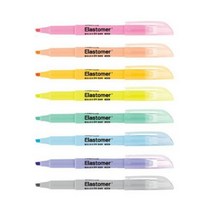 라인플러스 형광펜 Elastomer 엘라스토머 4.0mm X 10개 묶음, 마일드 블루