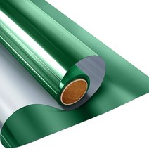 열반사 단열재 은박 벽 결로방지 외벽 멀티 사이즈 편도 거울 창 필름 반사 유리 자체 접착 방지 자외선 열 제어 선 차단 착색 스티커, [11] 50x500cm, [04] green