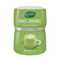 동서 리치스 지리산 그린티 믹스 550g 1개 분말 가루 녹차