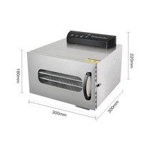 6개의 쟁반 스테인리스 건조 식품 탈수기 과일 야채 나물 고기 건조기 스테인리스 110v 220v, z63, 에게