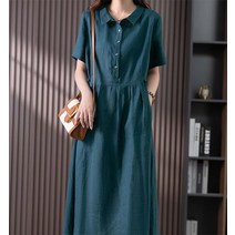 패션시그널 러블리 린넨 셔츠 원피스 8316B9