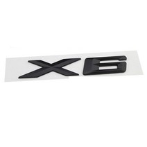 자동차 엠블럼 ABS 숫자 글자 단어 트렁크 배지 데칼 BMW X6 매트 블랙