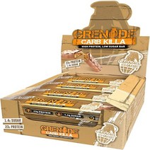 [영국발송] 12개입 그레네이드 카브킬라 프로틴바 캬라멜 카오스 60g Grenade High Protein and Low Carb protein Bar Caramel Chaos