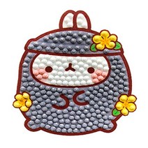 보석십자수 몰랑이 아크릴 키링 비즈 큐빅십자수 학습교구, 돌하르방 몰랑