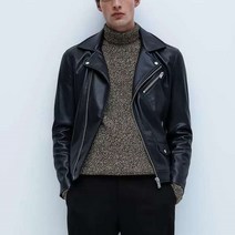 ZARA 자라 에코 레더 라이더 바이커 자켓