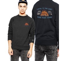 매니몰 매니몰 캠핑 남녀공용 자수 맨투맨 MT 136