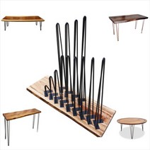 헤어핀 철재 가구 다리 40종 4칼라 200mm부터 990 테이블 책상 식탁 우드슬랩 좌탁, 인더스트리얼 메탈 305mm 12파이